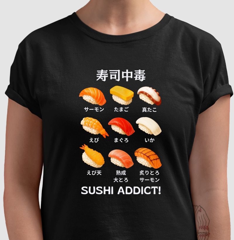 Camiseta Viciado em Sushi
