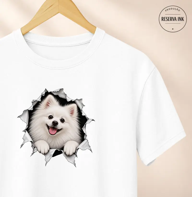 Pomerânia (Spitz Alemão) Saindo da Camisa