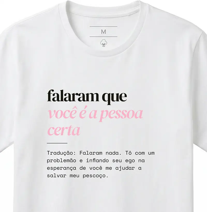 você é a pessoa certa