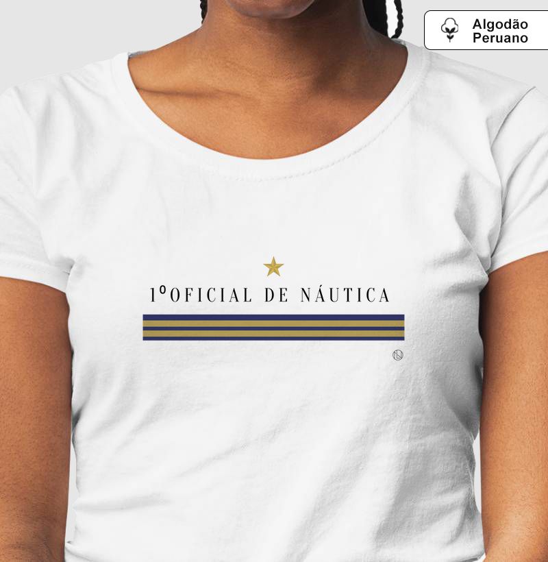 Camiseta 1⁰ of. de Náutica algodão peruano 