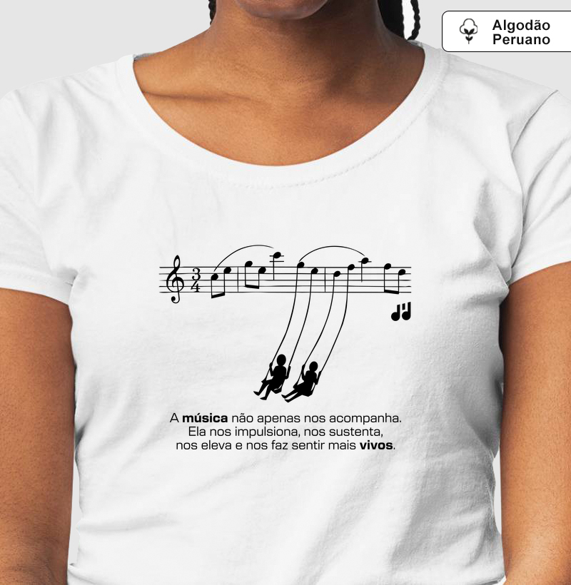 A música não apenas nos acompanha.