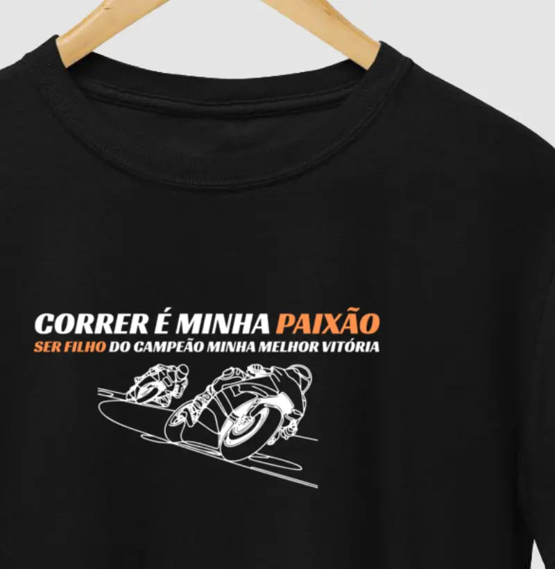 CORRER É MINHA PAIXÃO. SER FILHO DO CAMPEÃO É MINHA MELHOR VITÓRIA.