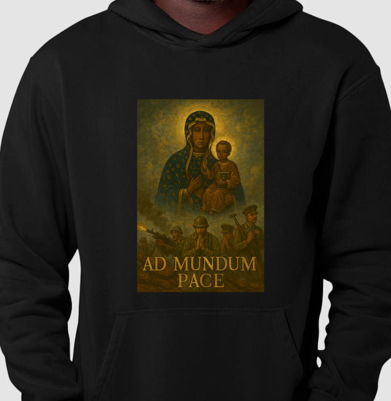 Hoodie Moletom Ad Mundum Pace "Nossa Senhora de Częstochowa"