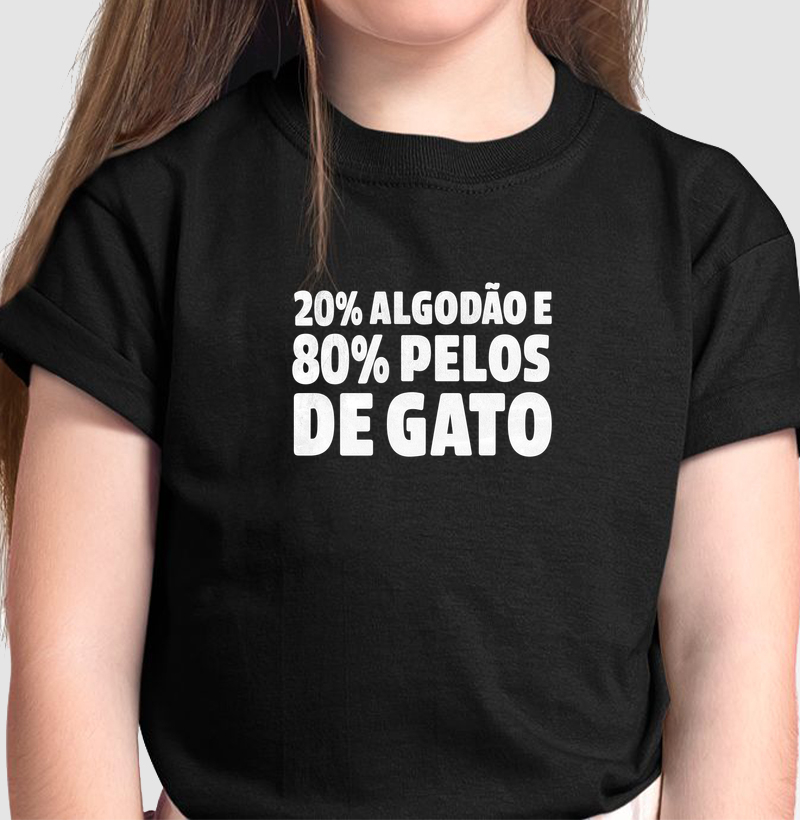20% Algodão e 80% Pelos de Gato