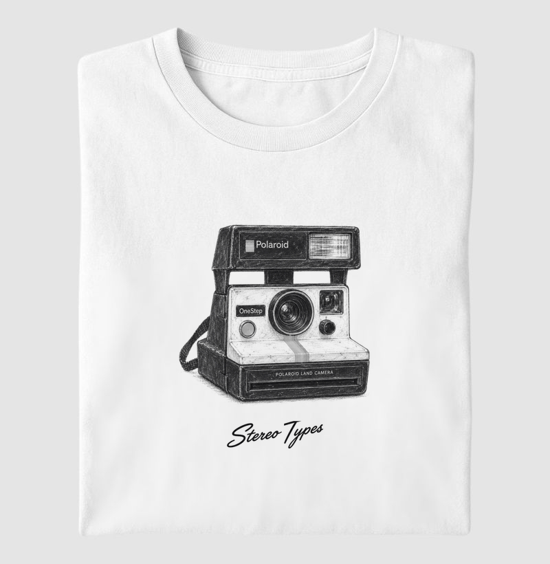 Câmera Instantânea · Anos 70 · Traço Escuro · STEREO TYPES