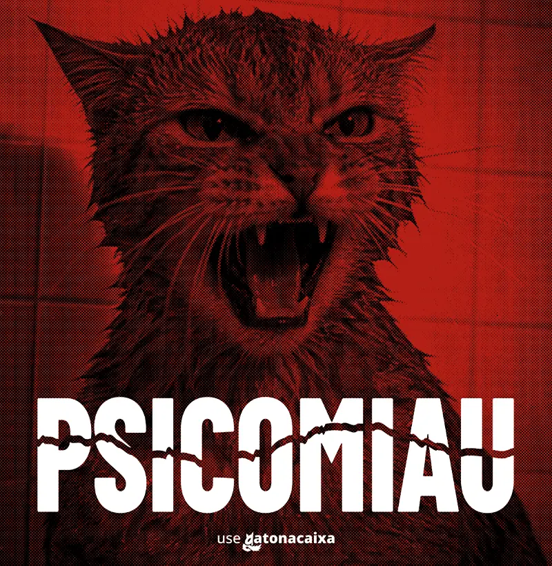 Psicomiau - Vermelho - Camiseta