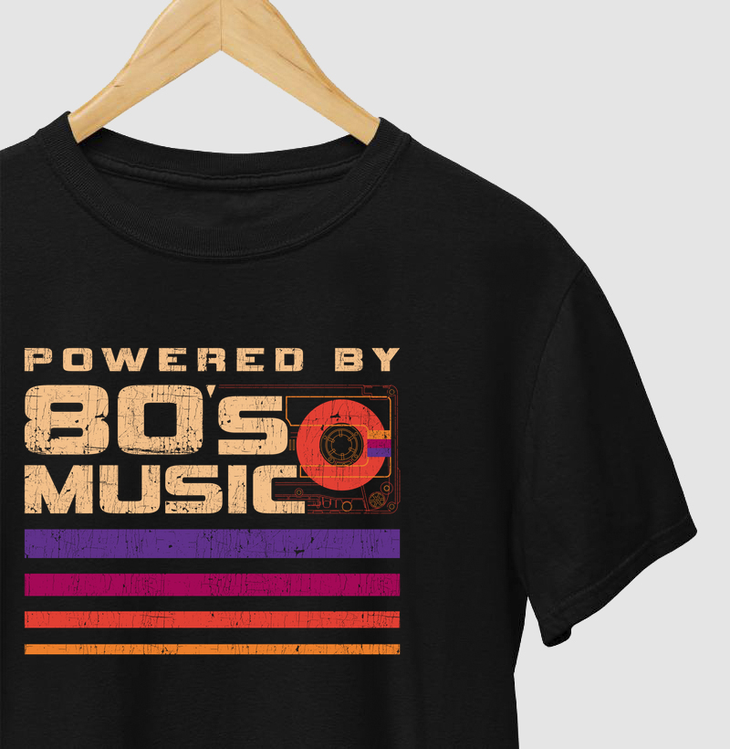 Camiseta Música dos anos 80