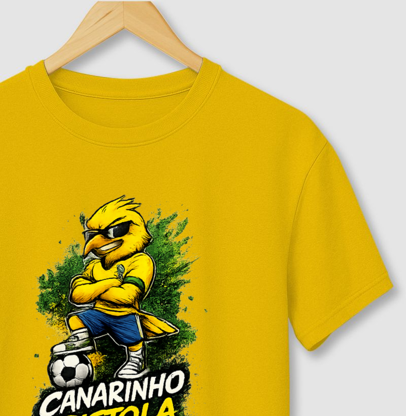 🐤🇧🇷 CANARINHO PISTOLA – A CAMISA DA TORCIDA QUE NÃO PASSA PANO