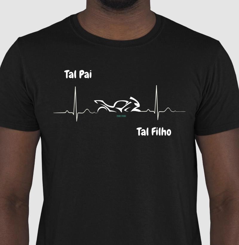 Camiseta Motociclista tal pai, tal filho
