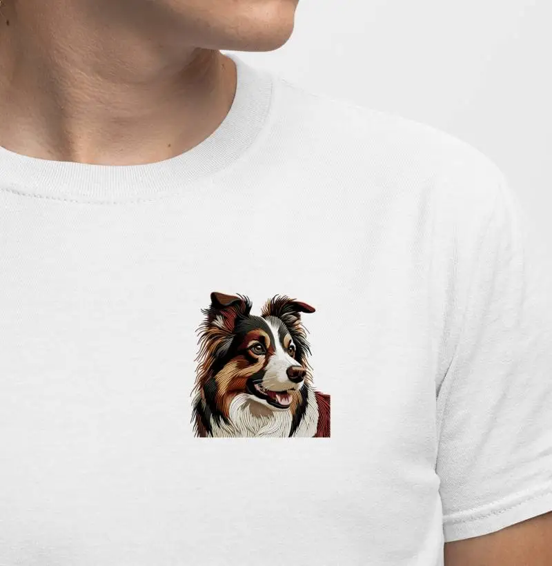 Border Collie Marrom  - Patchwork