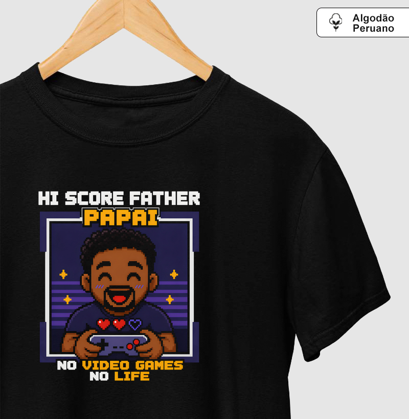 Hi Score Papai - Com Cabelo Enrolado / Negro
