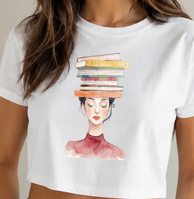 Aquarela - Muitos livros na cabeça