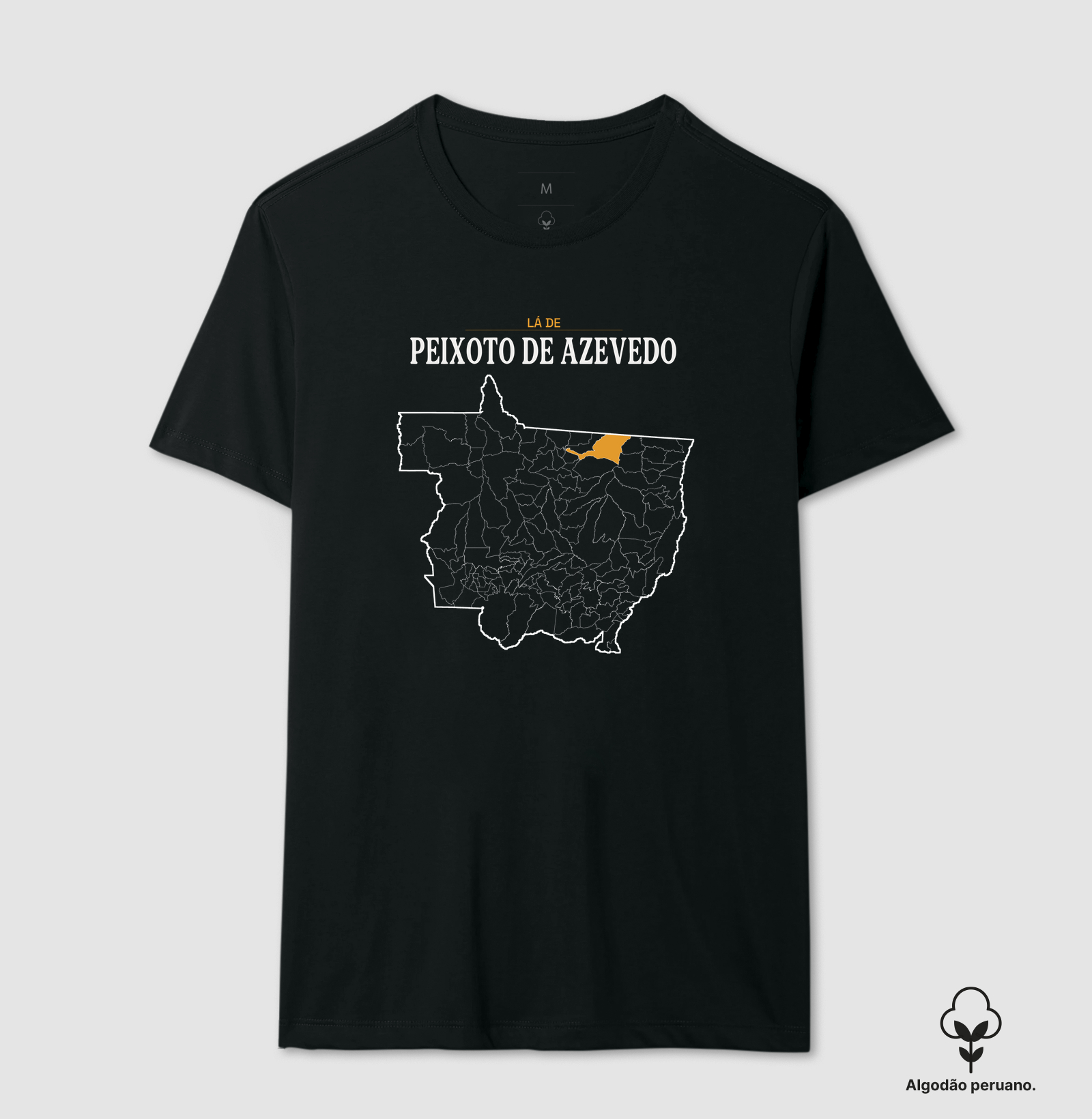 Peixoto de Azevedo | Território MT - Camiseta Algodão Peruano