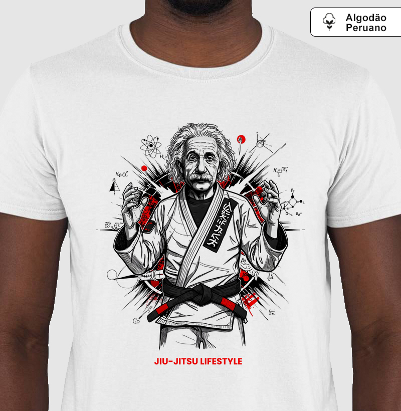 Albert Einstein - Jiu-Jitsu Lifestyle - Algodão Peruano