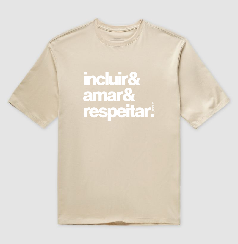 Incluir Amar Respeitar - Camisetas sobre inclusão e neurodiversidade