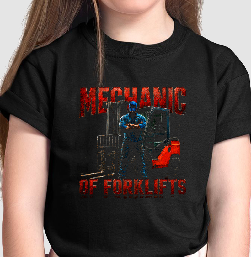 Mecânico de Empilhadeira 2  - Camiseta Infantil