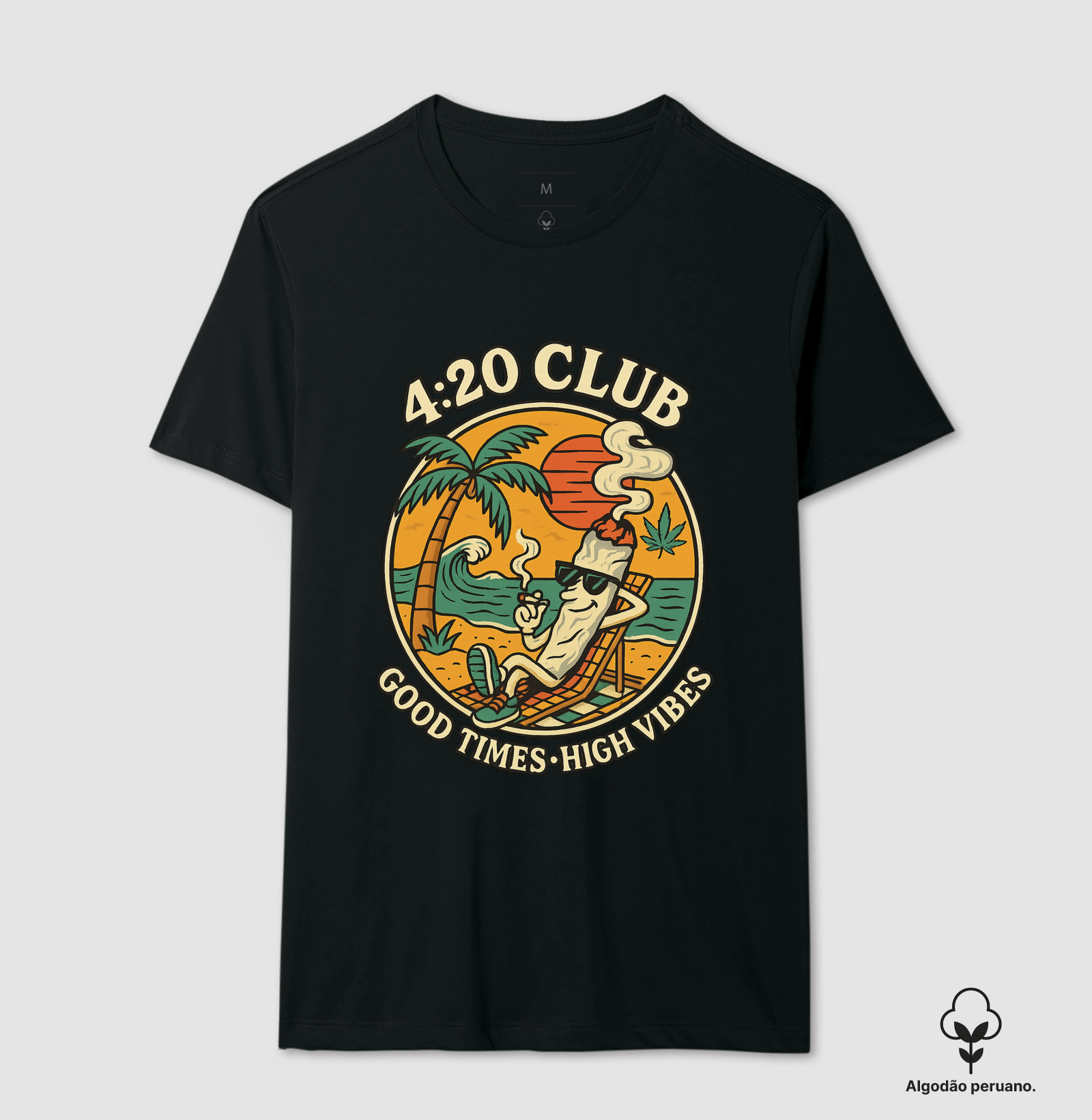 Camiseta algodão peruano - 4:20 Club Good Times