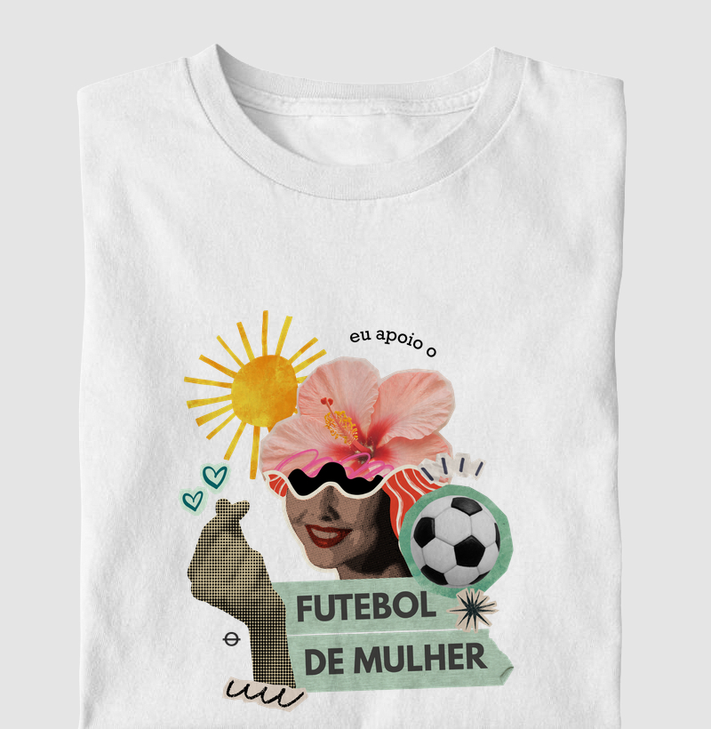 colagem futebol feminino joga bonita