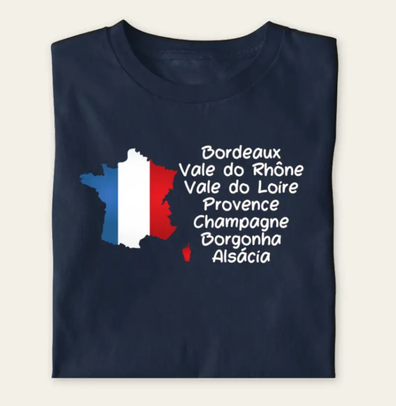 Camiseta Regiões da França