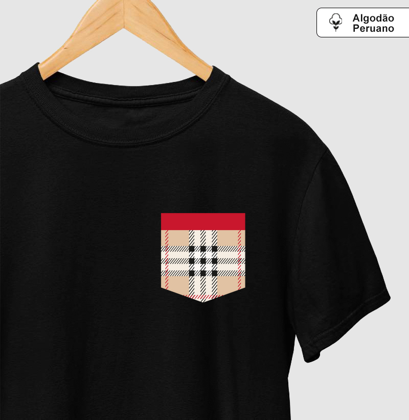 Camiseta Xadrez Bolso