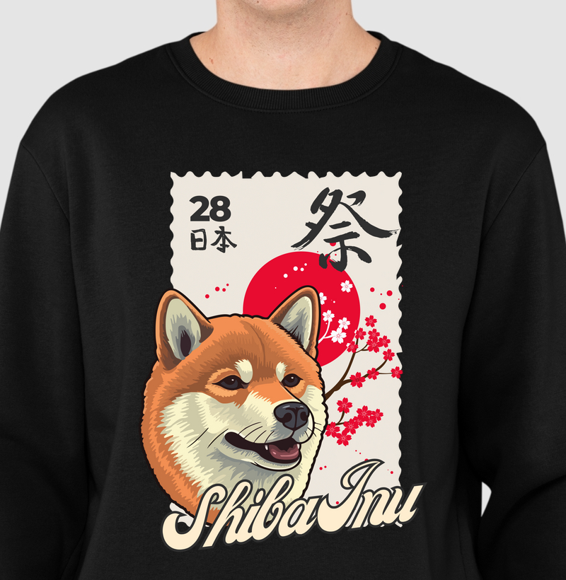 Suéter Moletom Nihon Shiba Inu Dog Pulse