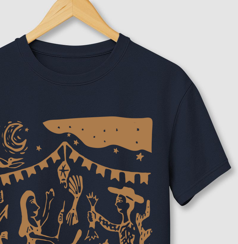 Noite de São João | Azul com marrom