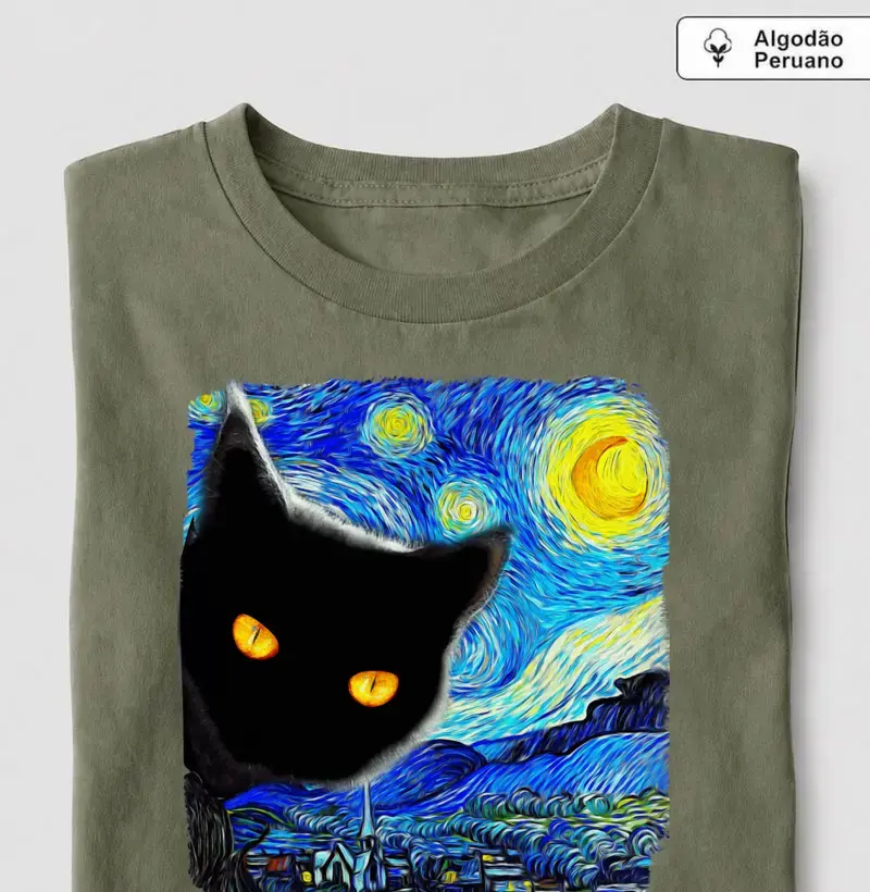 Gato na Noite Estrelada