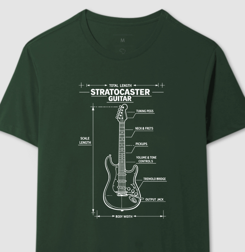 Guitarra Strato diagrama