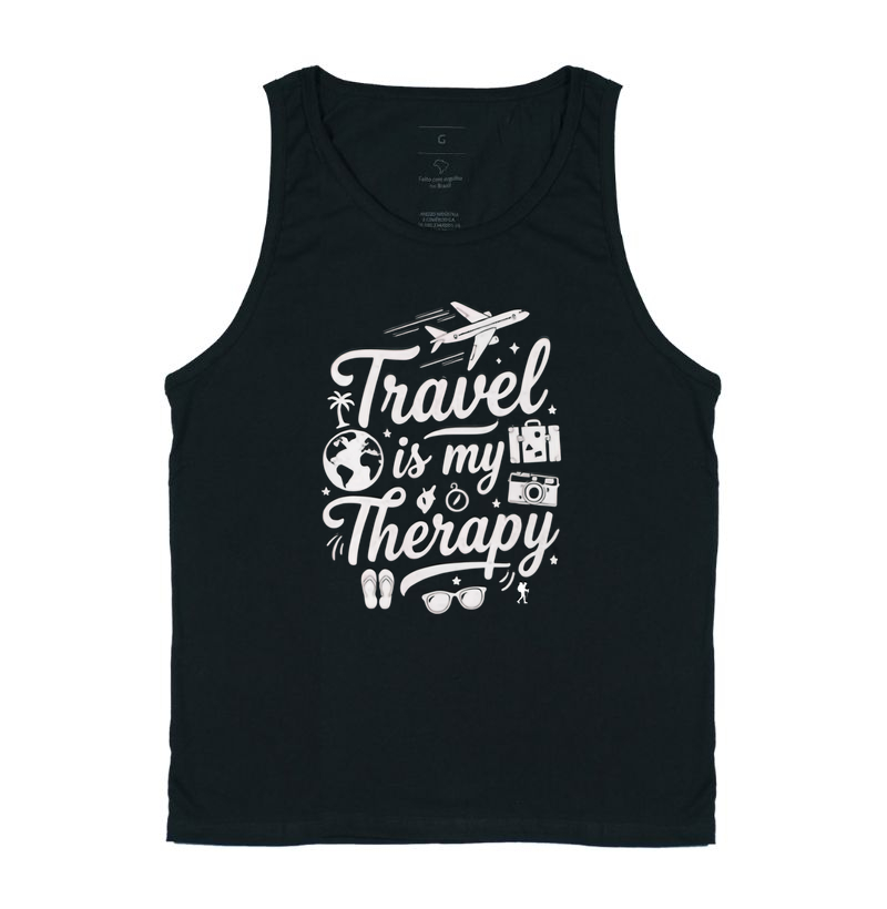 Camiseta Travel Is My Therapy | Excursionista