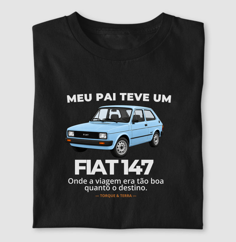 Meu pai teve um  - FIAT 147 - azul claro