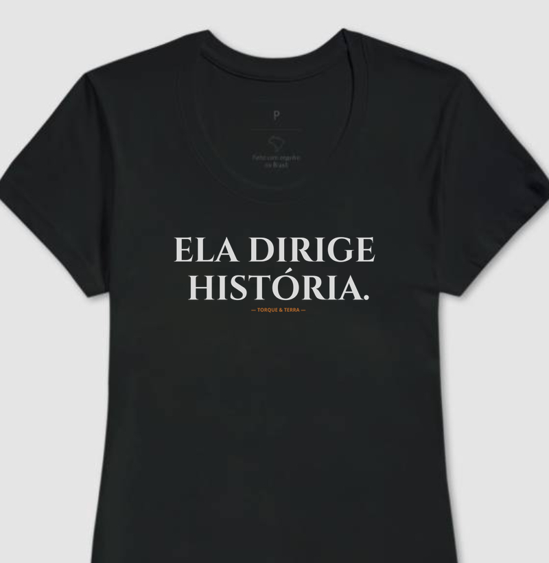 Ela dirige história