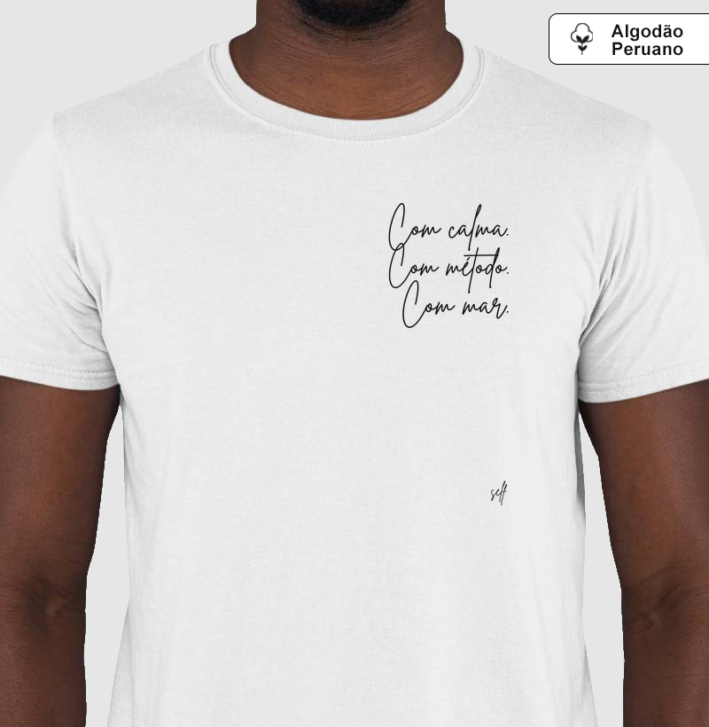 COM CALMA - Camiseta Algodão Peruano
