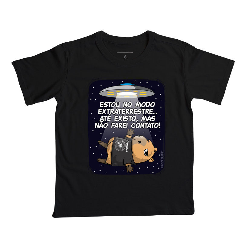 Camiseta Capivara Extraterrestre - Camiseta Infantil