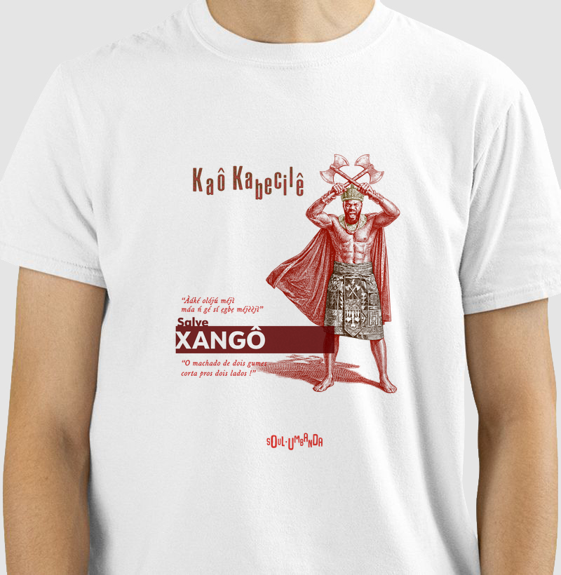camiseta XANGÔ iorubá masculina