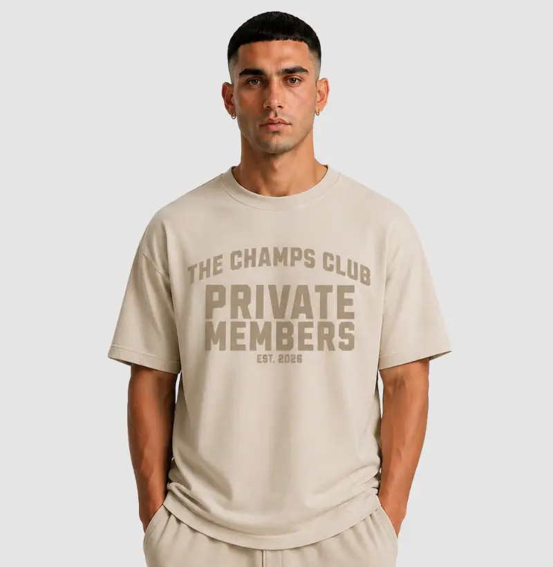 Camiseta Oversized Vintage Private Members