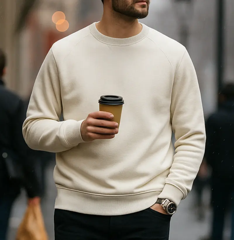 Moletom Suéter Liso | Off-White