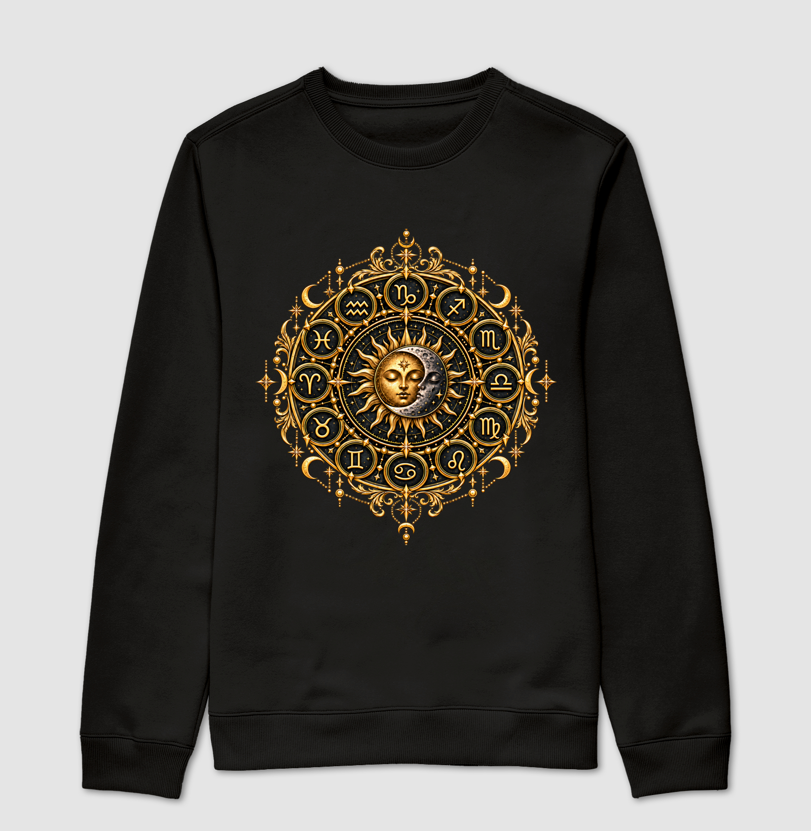 Mandala do Zodíaco - Suéter Moletom
