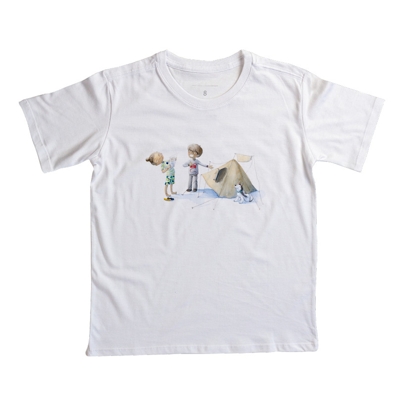 Camiseta Infantil Acampamento
