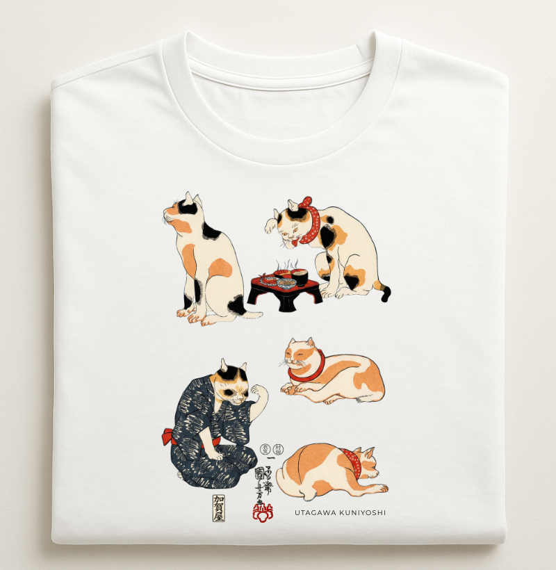 Os Gatos de Ukiyo-e - Utagawa Kuniyoshi