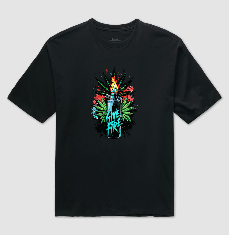 Camiseta Oversized Give Fire