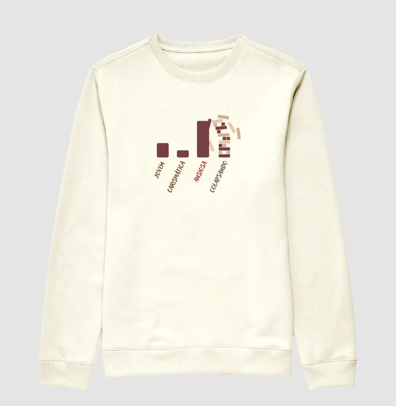 JOVEM CARISMÁTICA ANSIOSA COLAPSANDO