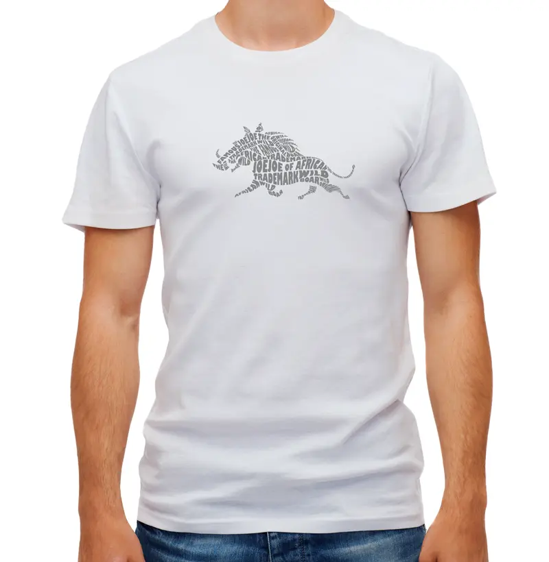 Camiseta Classica Joe Joe Trademark of african wild boar  