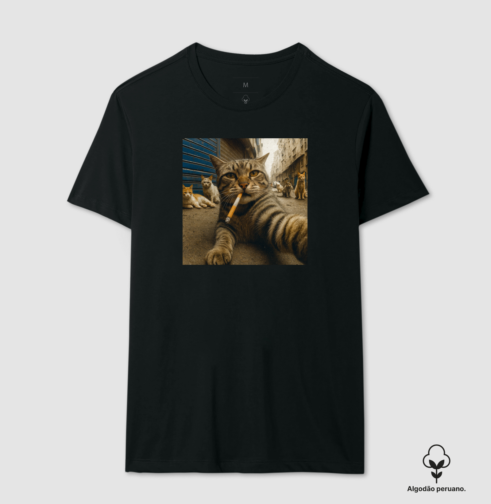 Gato Gangster Fumando