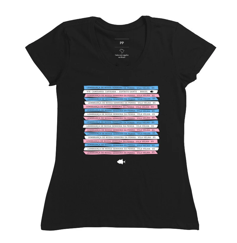 ES Nossa Senhora da Penha fitinhas azul e rosa - Feminina