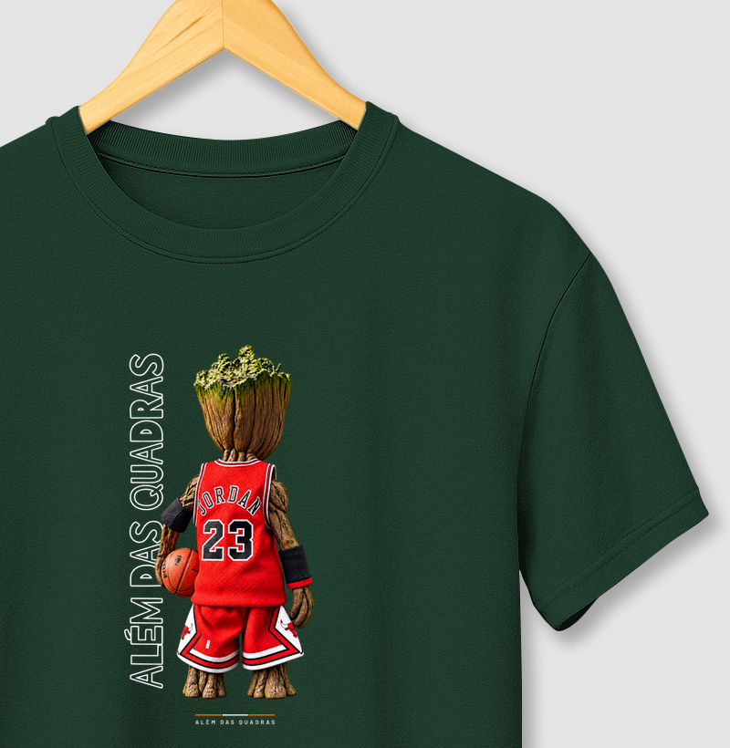 Camiseta Raízes do Jogo — Além das Quadras