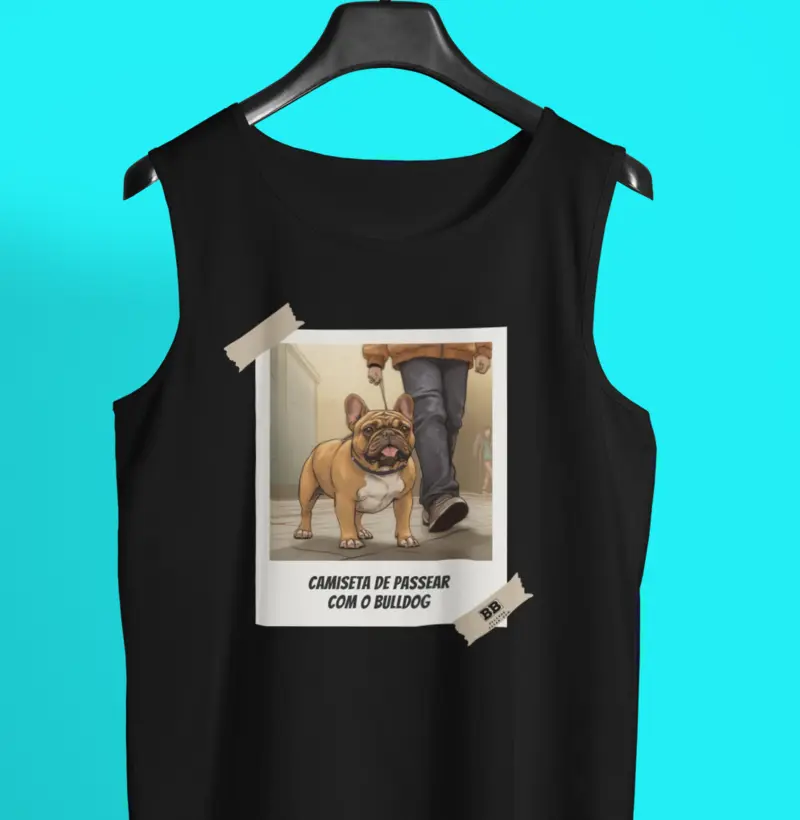 Regata Bulldog Francês "Camiseta de Passear"