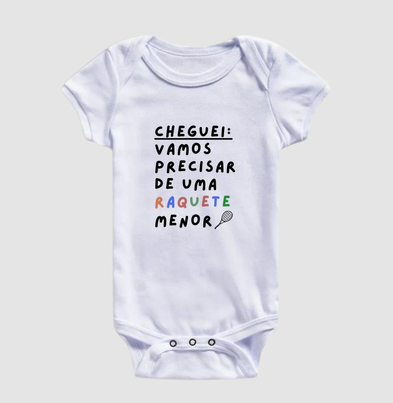 Cheguei: vamos precisar de uma raquete menor