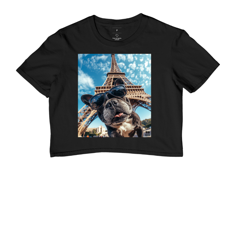 Cropped Bulldog Francês "Selfie 3"