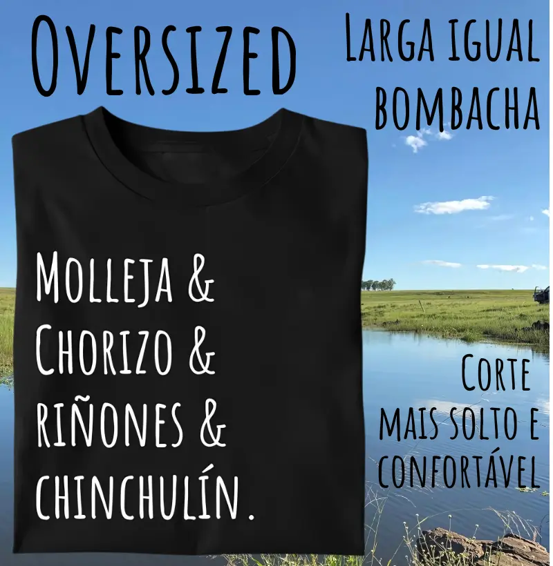 Camiseta Miúdos Parrilla (Oversized)