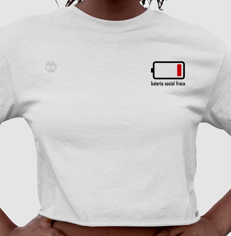 cropped Bateria Social Fraca 